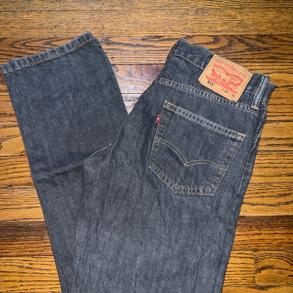 Levi's 511 Men's Gray Jeans 30x29 Skinny Fit